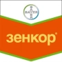 Логотип Bayer с названием продукта Зенкор на оранжевом фоне - Зенкор 70 WG