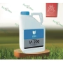 Bottle with product IA 200 on wooden stand against grass background - Grinfort IL 200